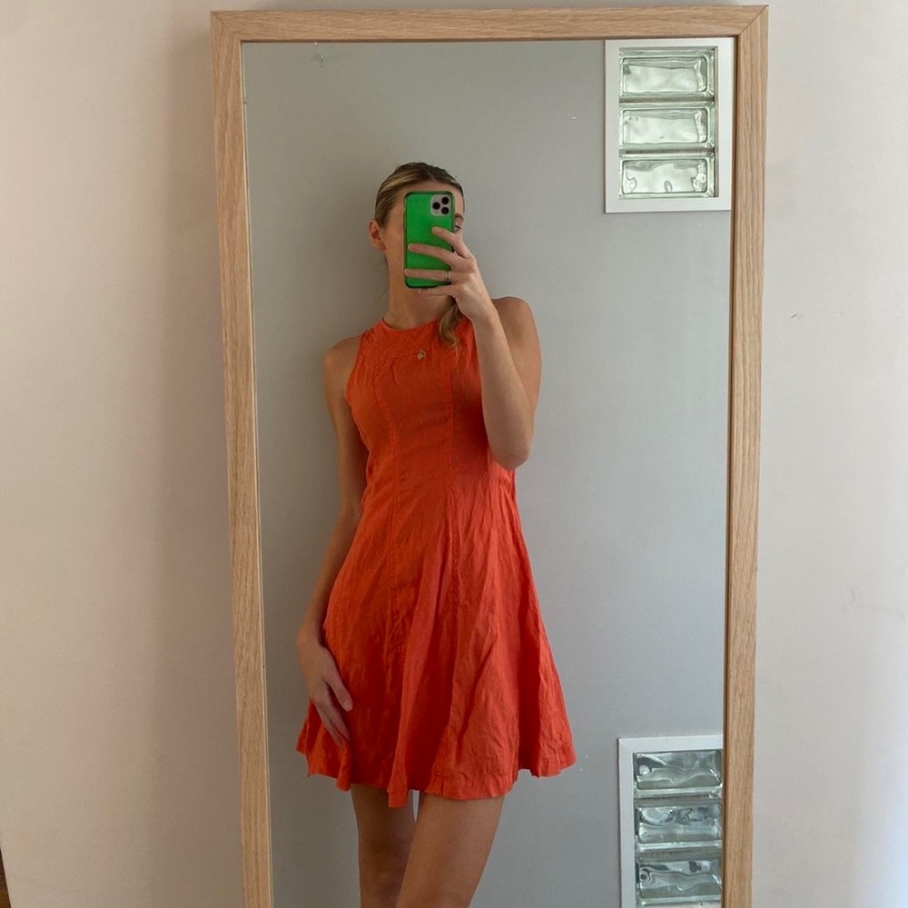 100% linen dress